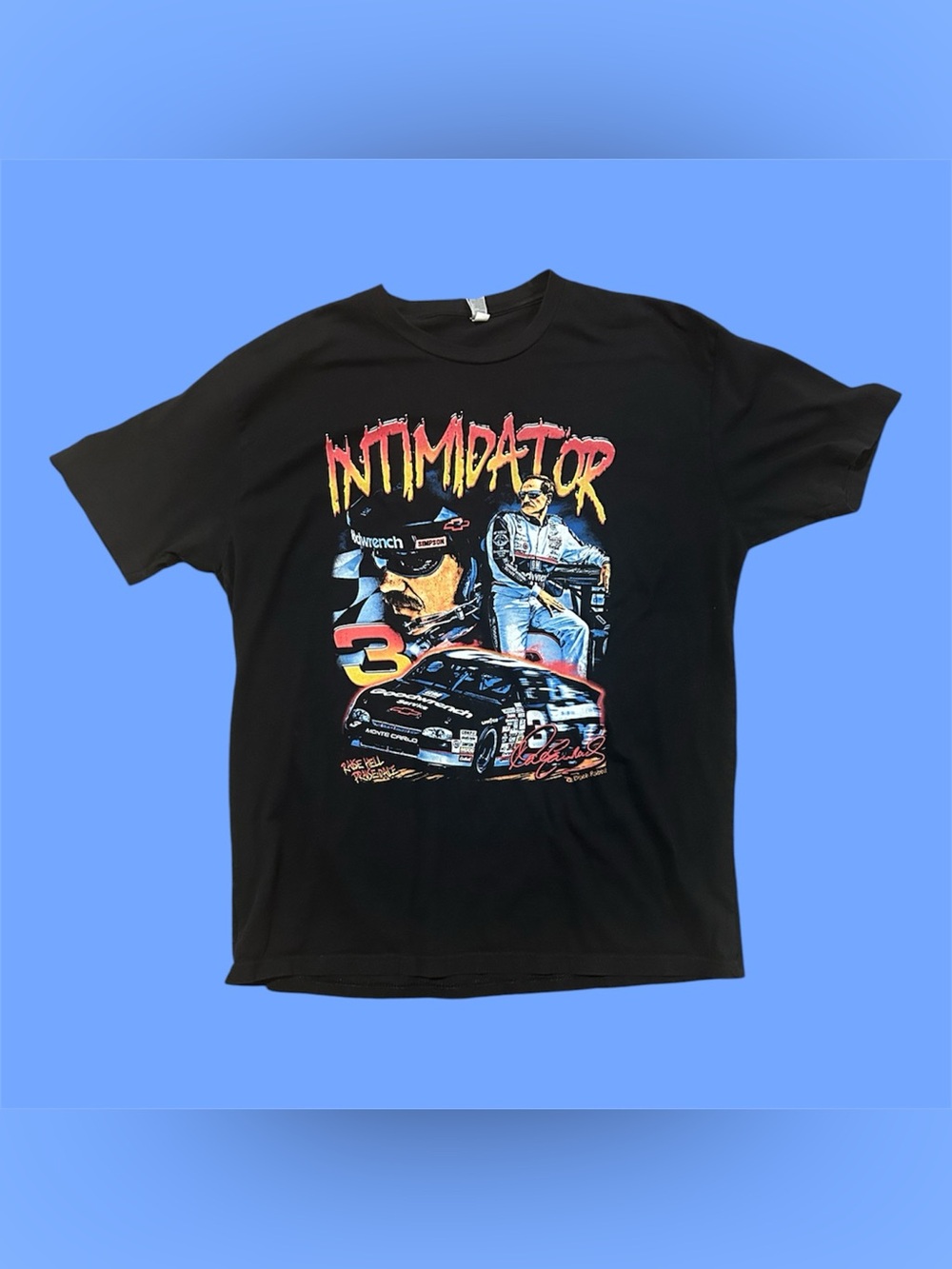 Vintage Printed Graphic Tee Dale Earnhardt “The Intimidator” Cotton Tshirt XL